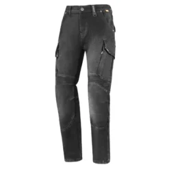 Jeansy motocyklowe SECA SQUARE II BLACK czarny