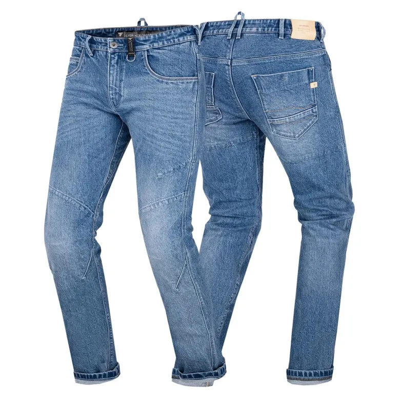 Jeansy motocyklowe SHIMA DEVON MEN BLUE niebieski