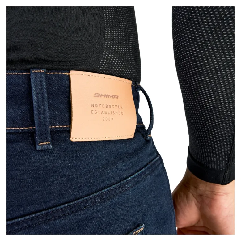 Jeansy motocyklowe SHIMA DEVON MEN DARK BLUE granatowy niebieski