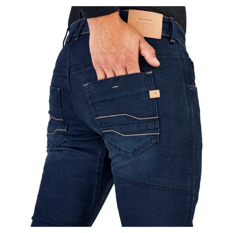 Jeansy motocyklowe SHIMA DEVON MEN DARK BLUE granatowy niebieski