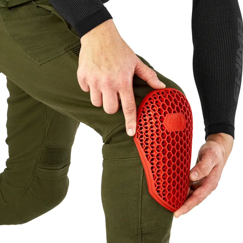 Jeansy motocyklowe SHIMA GIRO 3.0 KHAKI zielony