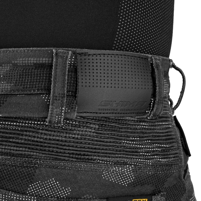 Jeansy motocyklowe SHIMA GIRO 3.0 CAMO szary czarny