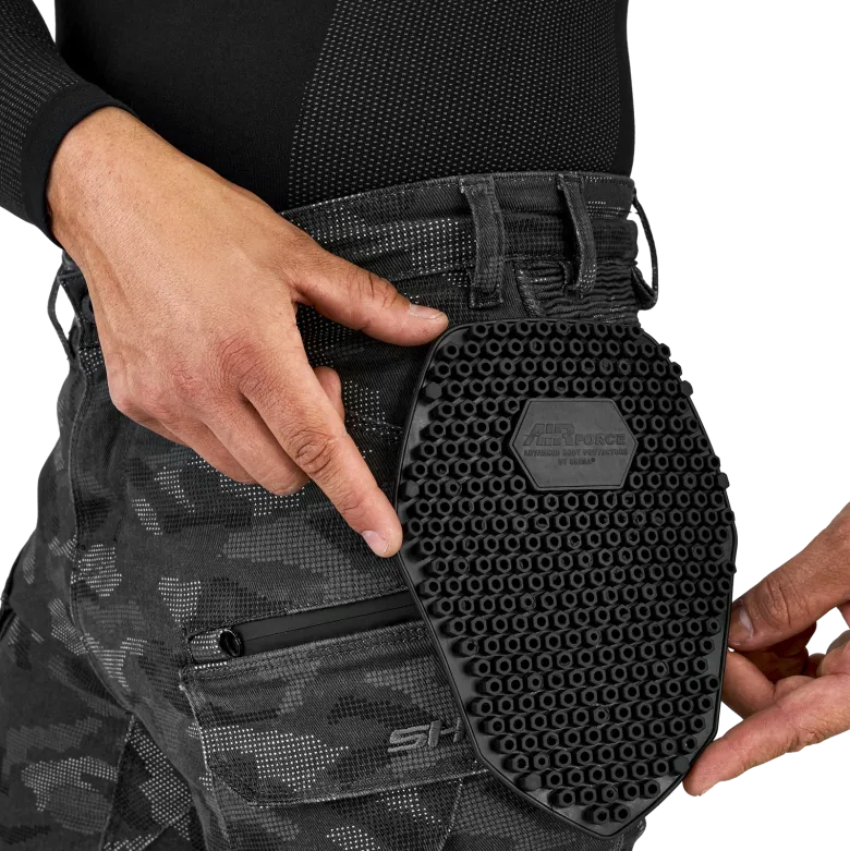 Jeansy motocyklowe SHIMA GIRO 3.0 CAMO szary czarny