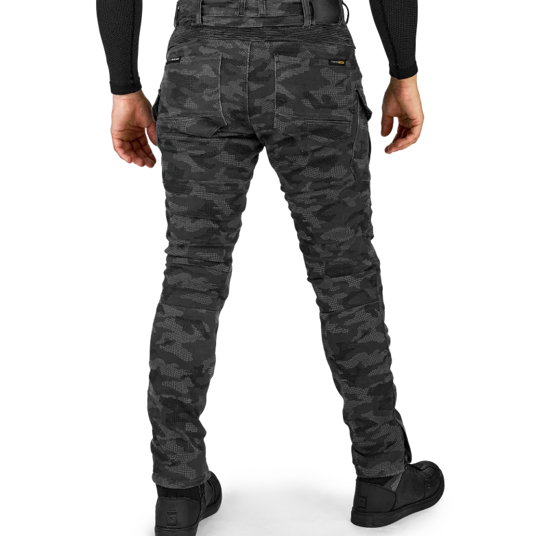 Jeansy motocyklowe SHIMA GIRO 3.0 CAMO szary czarny