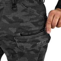 Jeansy motocyklowe SHIMA GIRO 3.0 CAMO szary czarny