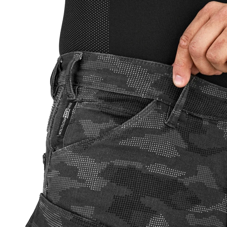 Jeansy motocyklowe SHIMA GIRO 3.0 CAMO szary czarny