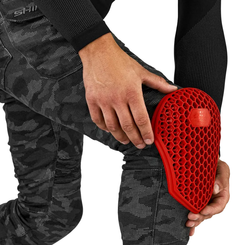 Jeansy motocyklowe SHIMA GIRO 3.0 CAMO szary czarny