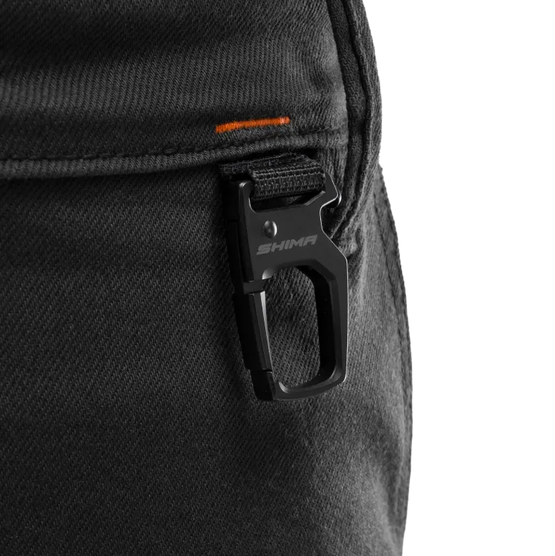 Jeansy motocyklowe SHIMA RECON BLACK czarny
