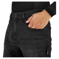 Jeansy motocyklowe SHIMA RIDER BLACK czarny