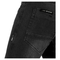 Jeansy motocyklowe SHIMA RIDER BLACK czarny