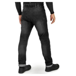 Jeansy motocyklowe SHIMA RIDER BLACK czarny