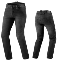 Jeansy motocyklowe SHIMA RIDER BLACK czarny