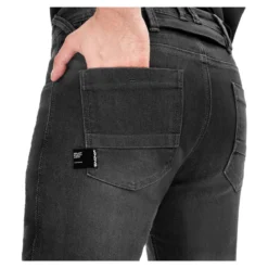 Jeansy motocyklowe SHIMA RIDGE BLACK czarny