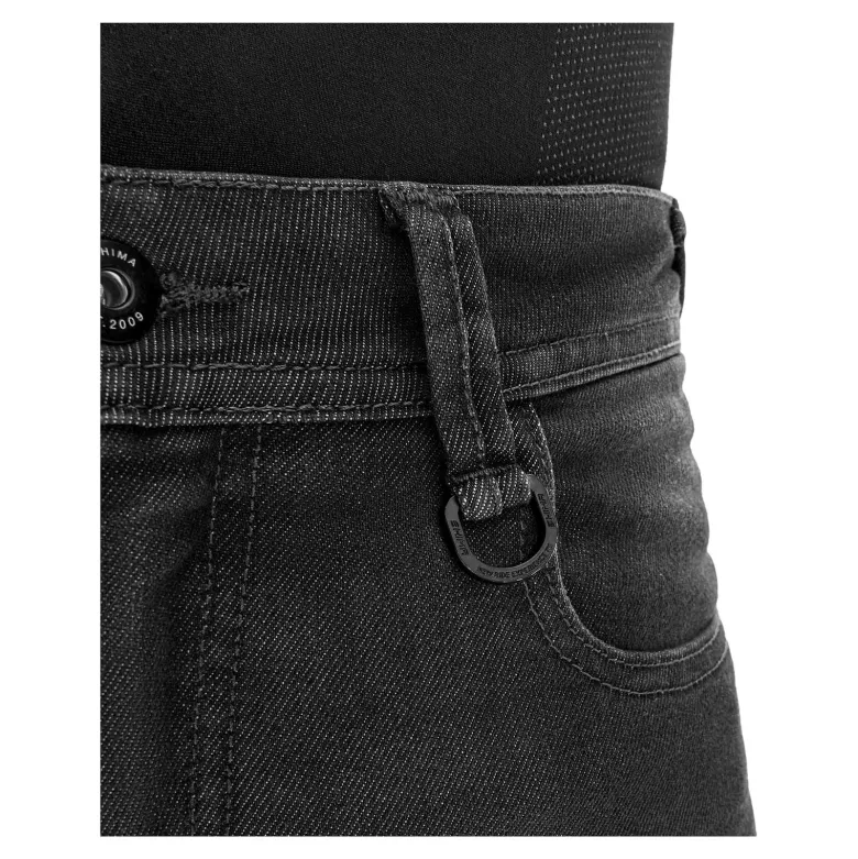 Jeansy motocyklowe SHIMA RIDGE BLACK czarny