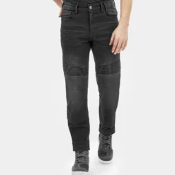 Jeansy motocyklowe SHIMA ZENITH BLACK czarny