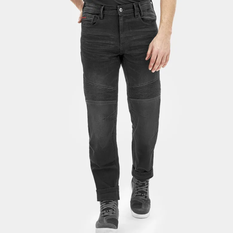 Jeansy motocyklowe SHIMA ZENITH BLACK czarny