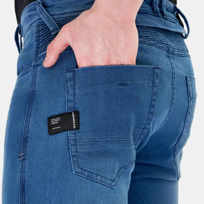 Jeansy motocyklowe SHIMA ZENITH BLUE niebieski