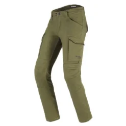 Jeansy motocyklowe SPIDI PATHFINDER CARGO MILITAR zielony
