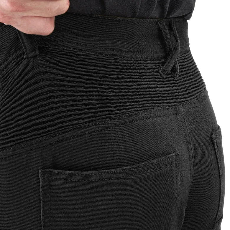Jeansy motocyklowe VORG REVO BLACK czarny