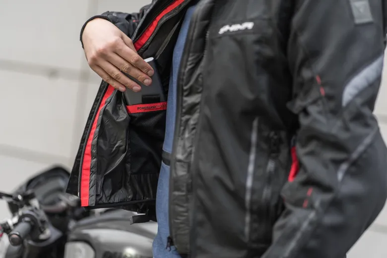 Kamizelka podgrzewana Ocieplająca SHIMA POWERHEAT czarny czerwony