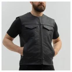Kamizelka skórzana BROGER BLADE BLACK czarny