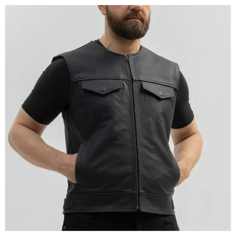Kamizelka skórzana BROGER BLADE BLACK czarny