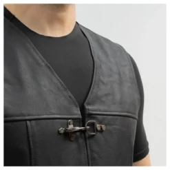Kamizelka skórzana BROGER CLUBMAN BLACK czarny
