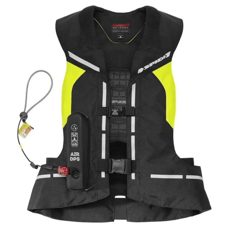 Kamizelka z poduszką powietrzną SPIDI AIR DPS YELLOW FLUO czarny żółty fluo