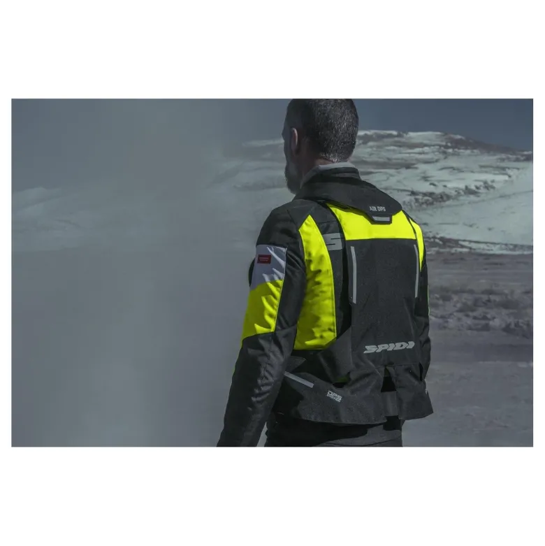 Kamizelka z poduszką powietrzną SPIDI AIR DPS YELLOW FLUO czarny żółty fluo