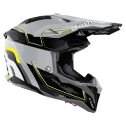 Kask cross AIROH AVIATOR 3 LEADER YELLOW GLOSS szary czarny żółty