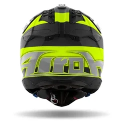 Kask cross AIROH AVIATOR 3 MONARCH YELLOW MATT żółty fluo szary