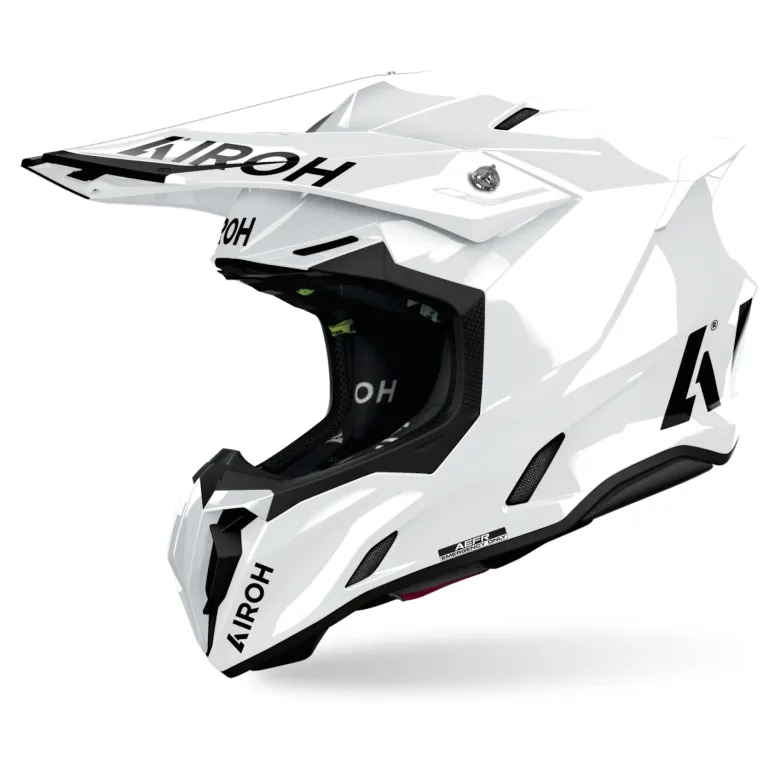 Kask cross AIROH TWIST 3 COLOR WHITE GLOSS biały