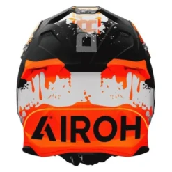 Kask cross AIROH TWIST 3 DIRT MATT czarny pomarańczowy fluo