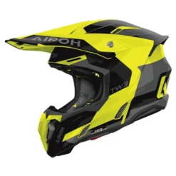 Kask cross AIROH TWIST 3 FANCY YELLOW GLOSS czarny szary żółty