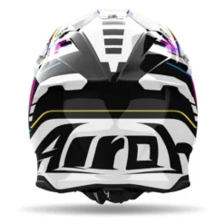 Kask cross AIROH TWIST 3 RAINBOW RAINBOW GLOSS biały fioletowy czarny