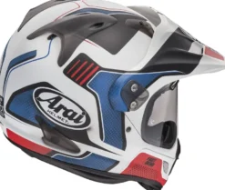 Kask cross ARAI TOUR-X4 VISION RED biały niebieski czerwony czarny