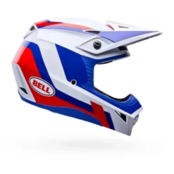 Kask cross BELL MX-10 MIPS DYNO RED WHITE biały czerwony niebieski