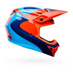 Kask cross BELL MX-10 MIPS WAVE ORANGE BLUE pomarańczowy niebieski