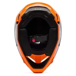 Kask cross dziecięcy FOX JUNIOR V1 SHIELD FLUO ORANGE pomarańczowy fluo czarny