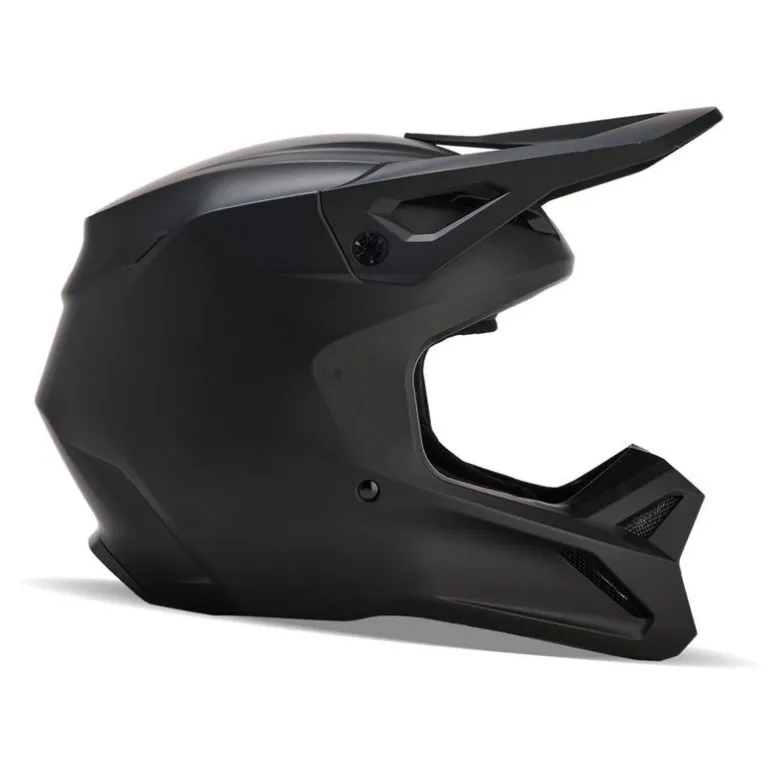 Kask cross dziecięcy FOX JUNIOR V1 SOLID BLACK MATT czarny mat