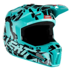 Kask cross dziecięcy LEATT MOTO 3.5 JUNIOR FUEL niebieski czarny
