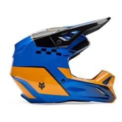 Kask cross FOX V1 COLLECT BLUE niebieski pomarańczowy