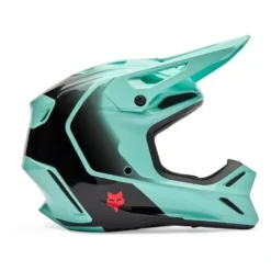 Kask cross FOX V3 DRIP TURQUOISE zielony czarny