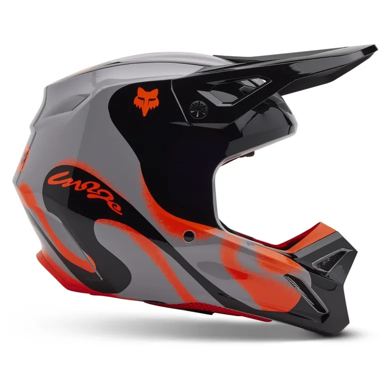 Kask cross FOX V1 EMOTION STEEL GREY szary