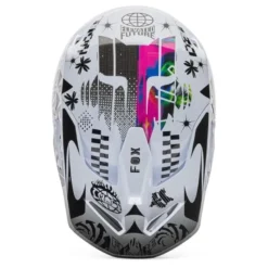 Kask cross FOX V1 IMAGE COSMO WHITE/BLACK biały czarny