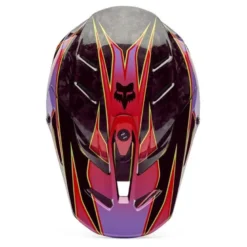 Kask cross FOX V3 RS CANVAS RED czerwony