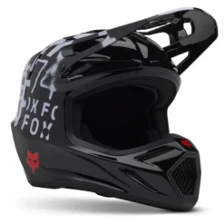 Kask cross FOX V3 SEVENTY4 BLACK czarny