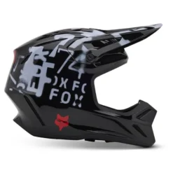Kask cross FOX V3 SEVENTY4 BLACK czarny