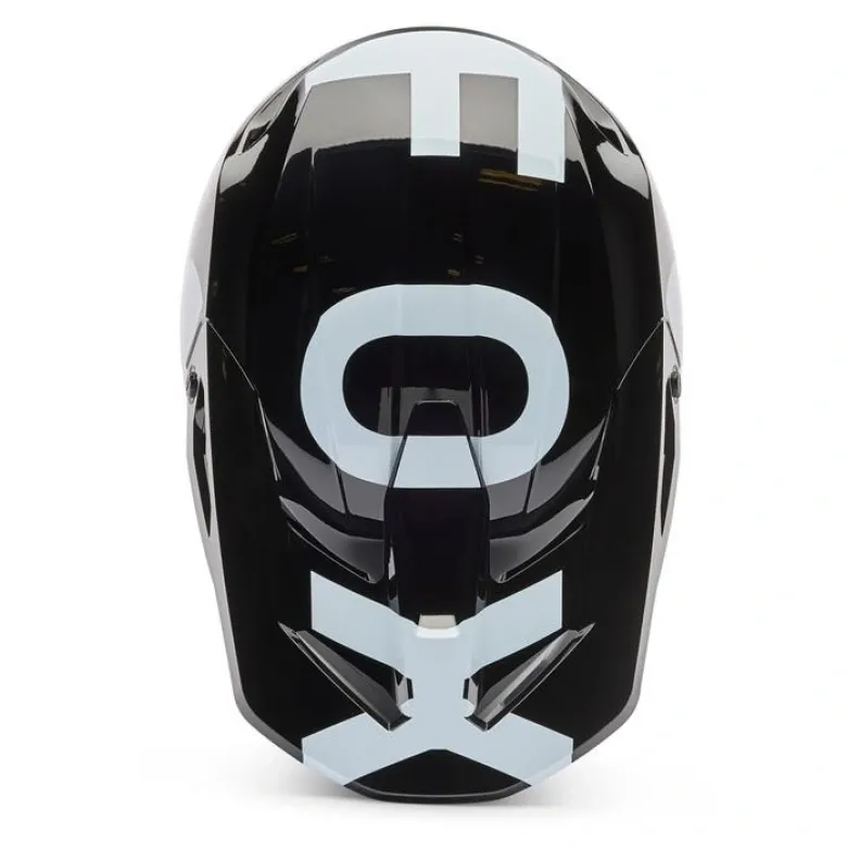Kask cross FOX V1 SHIELD BLACK czarny