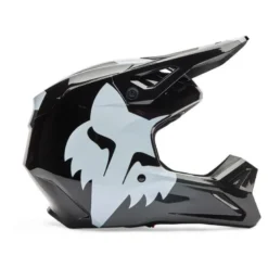 Kask cross FOX V1 SHIELD BLACK czarny